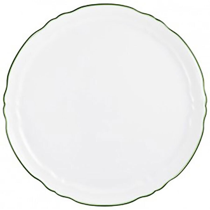 Raynaud Touraine Double Filet Vert Flat Cake Serving Plate 0663-01-504031