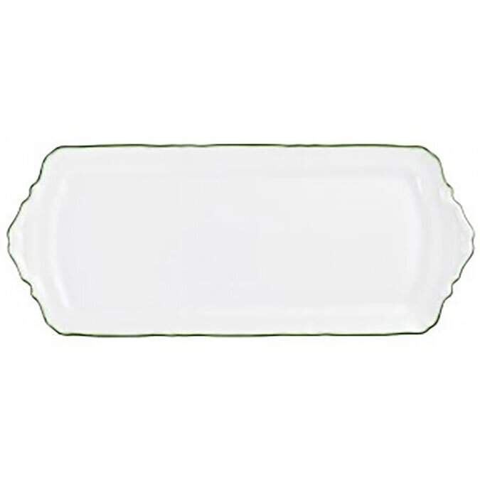 Raynaud Touraine Double Filet Vert Long Cake Serving Plate 0663-01-505040, MPN: 0663-01-505040, 366…