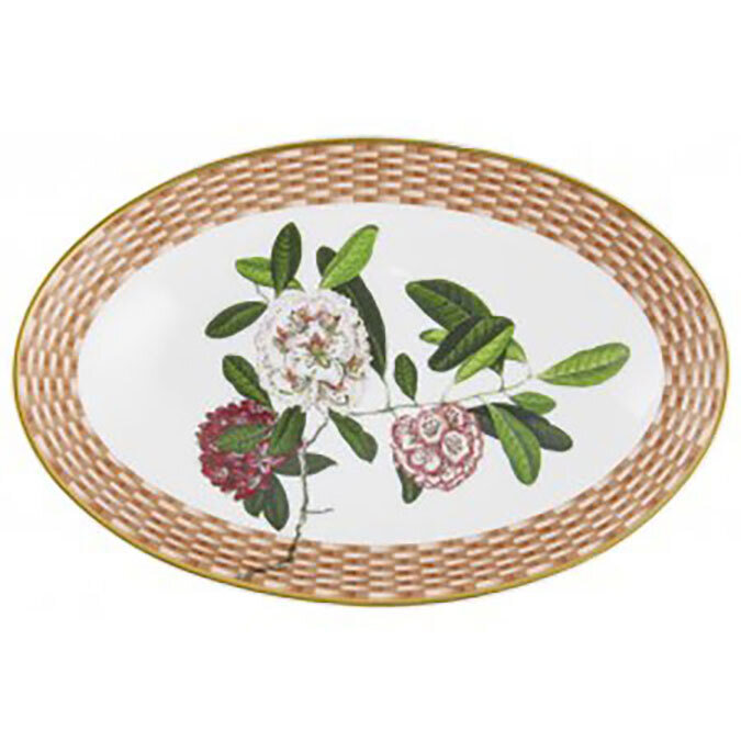 Raynaud Tresor Fleuri Quenelle Dish Beige 0655-37-514014, MPN: 0655-37-514014, 3660006747100