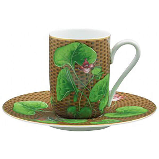 Raynaud Tresor Fleuri Expresso Cup And Saucer Brown 0657-37-851012, MPN: 0657-37-851012, 3660006763…