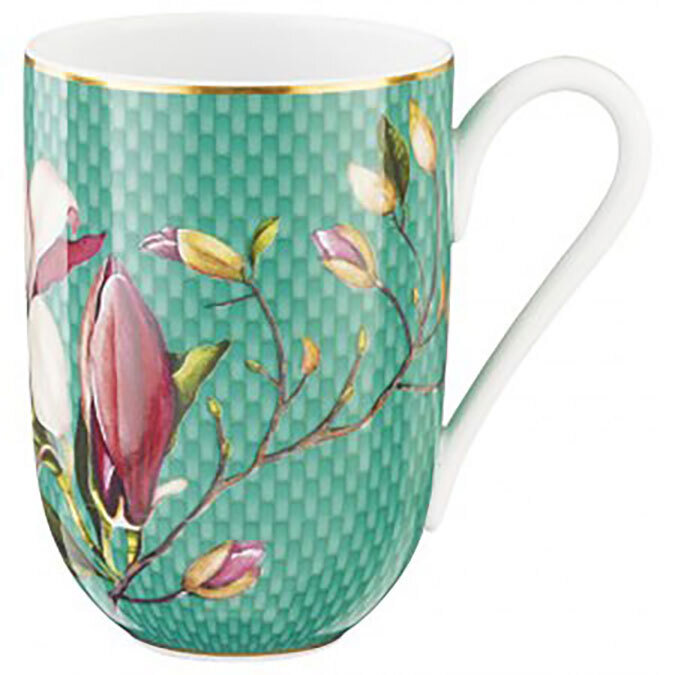 Raynaud Tresor Fleuri Mug Turquoise 0658-37-314030, MPN: 0658-37-314030, 3660006746905