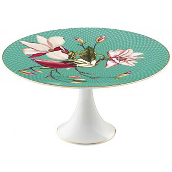 Raynaud Tresor Fleuri Petit Four Stand Turquoise 0658-37-515022, MPN: 0658-37-515022, 3660006746943