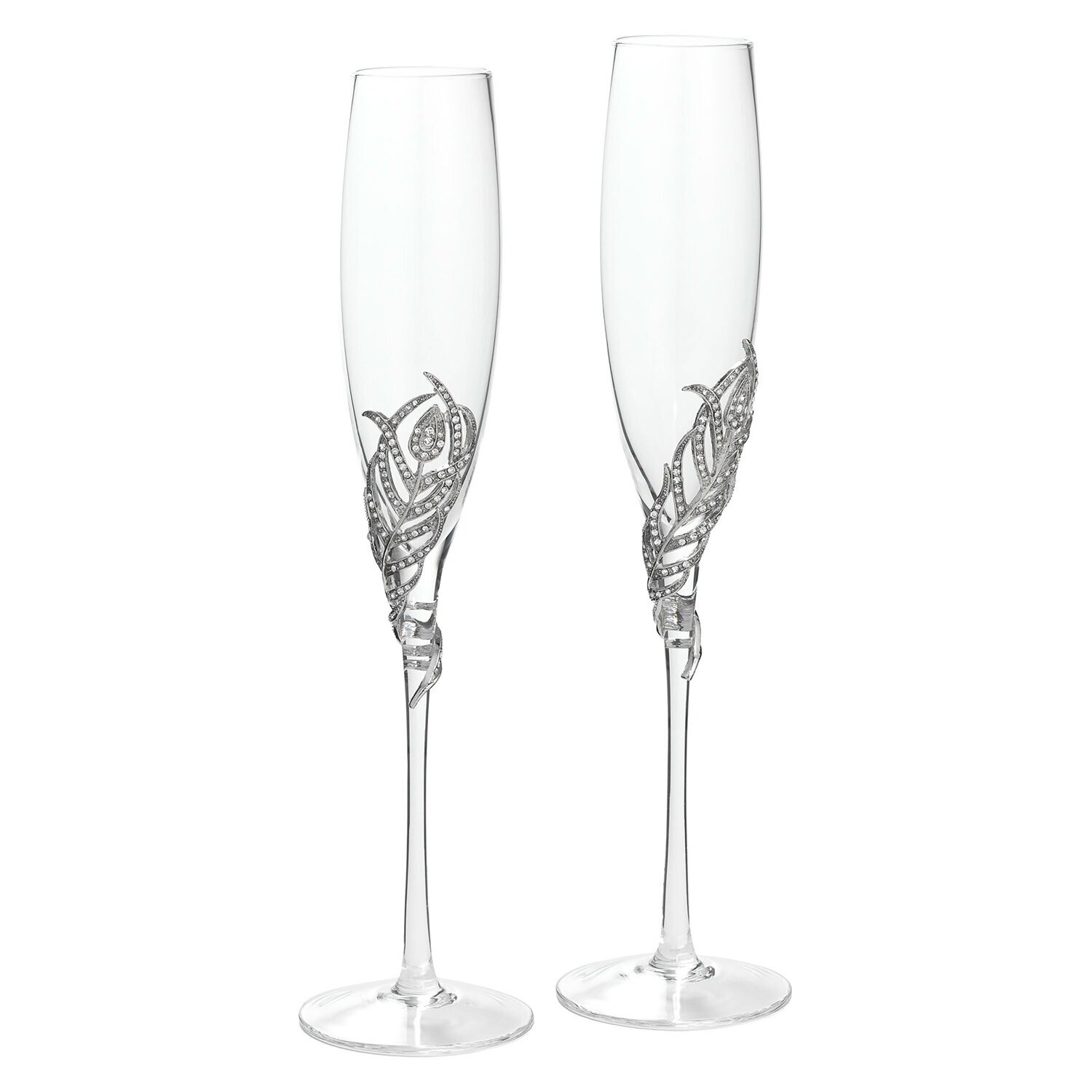 Olivia Riegel Silver Mora Champagne Flute Set of 2 FL1107, MPN: FL1107, 817655011769