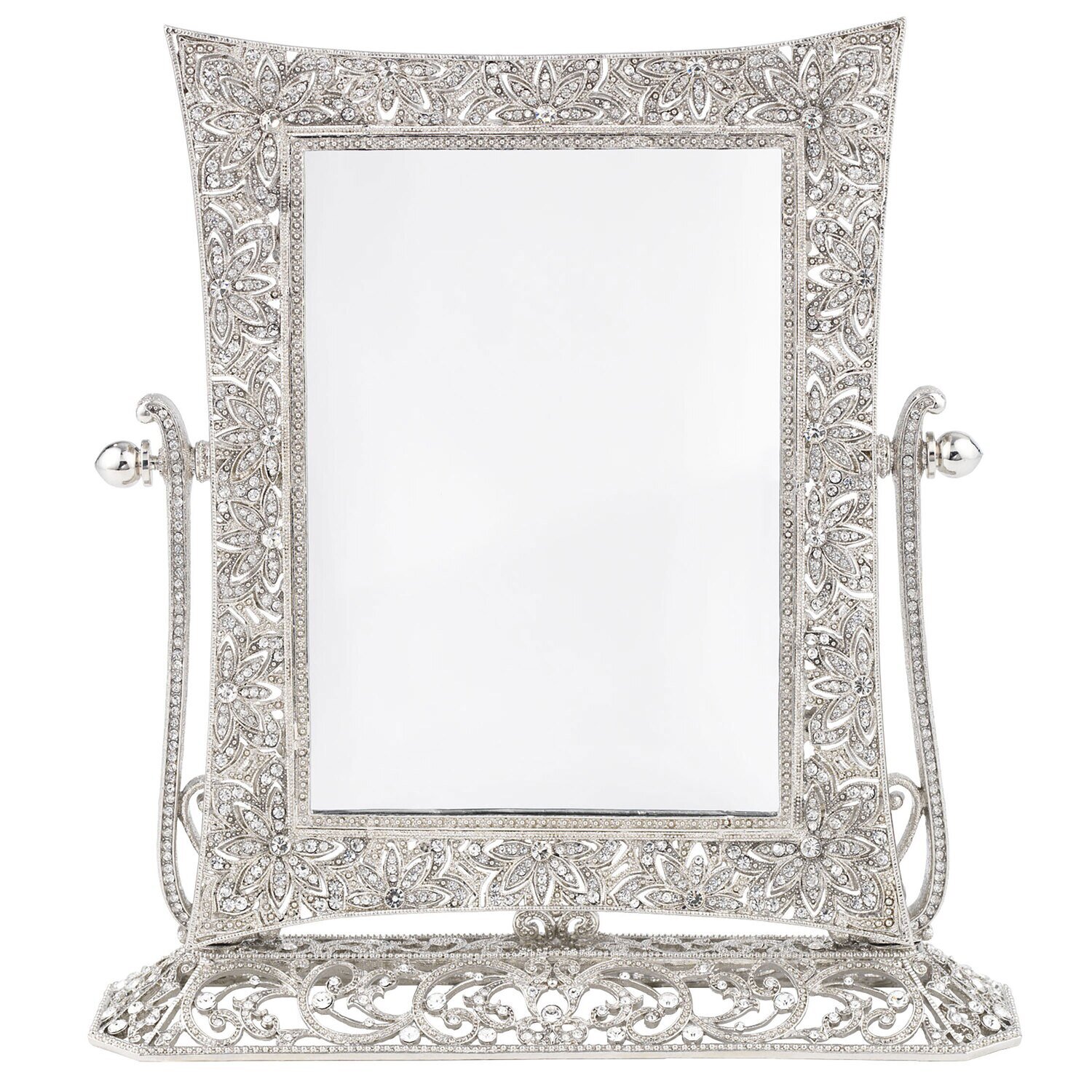 Olivia Riegel Silver Windsor Magnified Standing Mirror MR1737, MPN: MR1737,