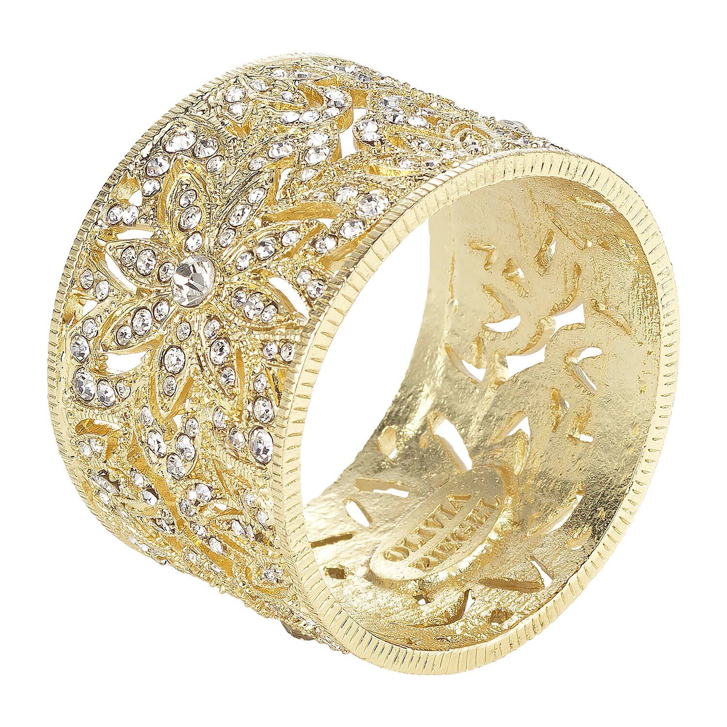 Olivia Riegel Gold Windsor Napkin Ring Set of 4 NR1003