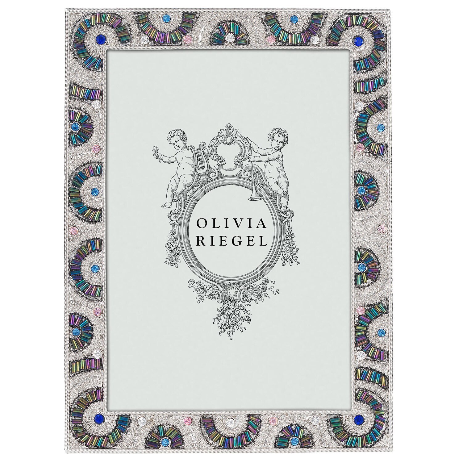 Olivia Riegel Silver Christopher 5 x 7 Inch Picture Frame RT1216, MPN: RT1216,
