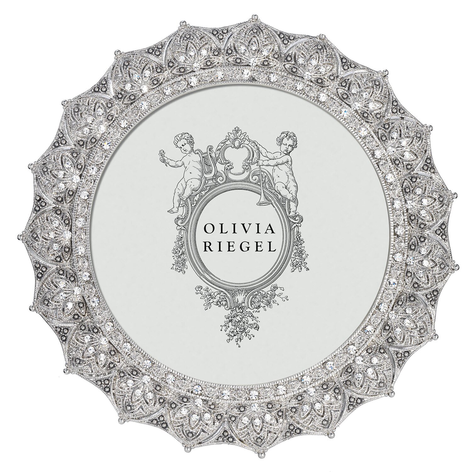 Olivia Riegel Silver Windsor 4 Round Inch Picture Frame RT1741, MPN: RT1741, 817655011233