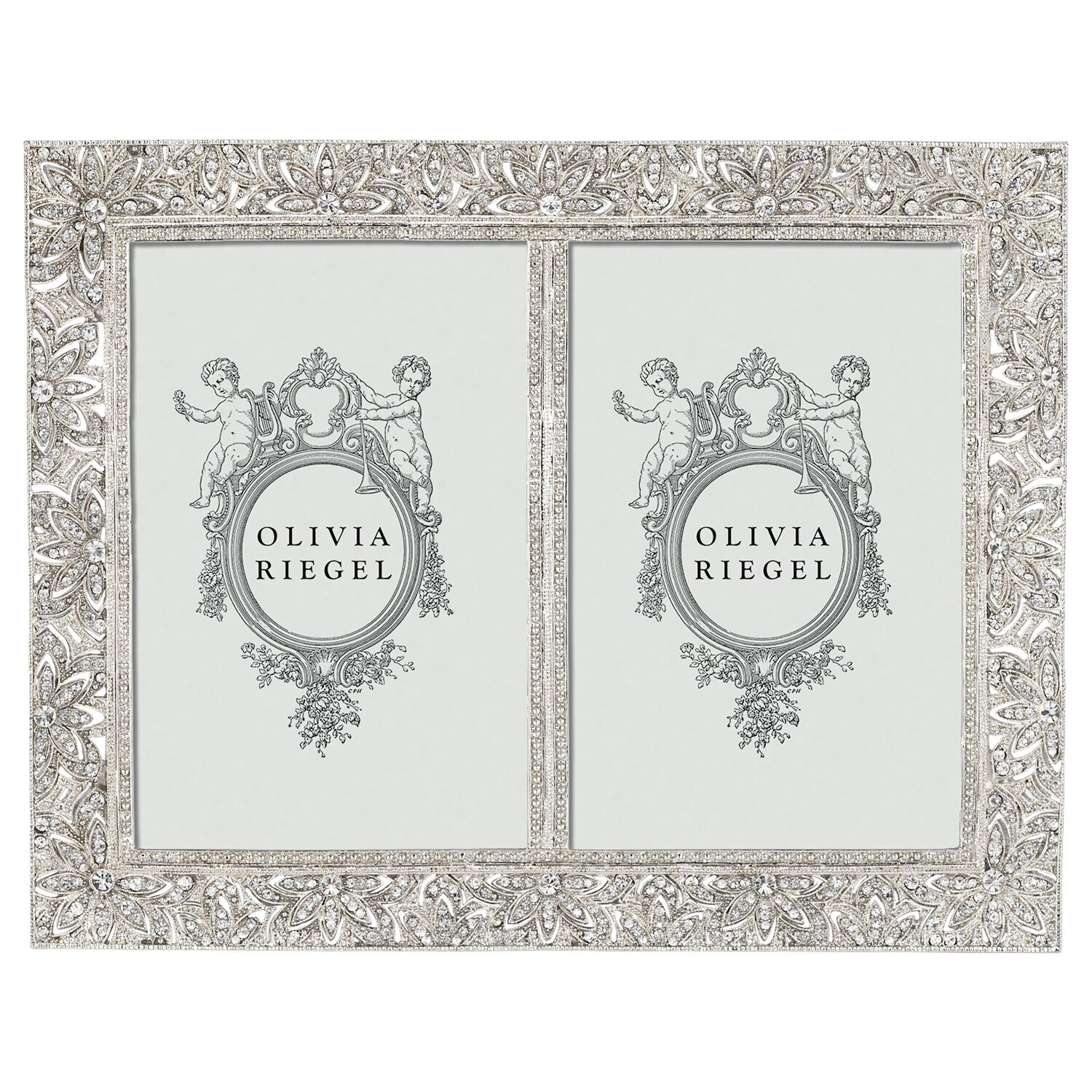 Olivia Riegel Silver Windsor 4 x 6 Double Inch Picture Frame RT1742