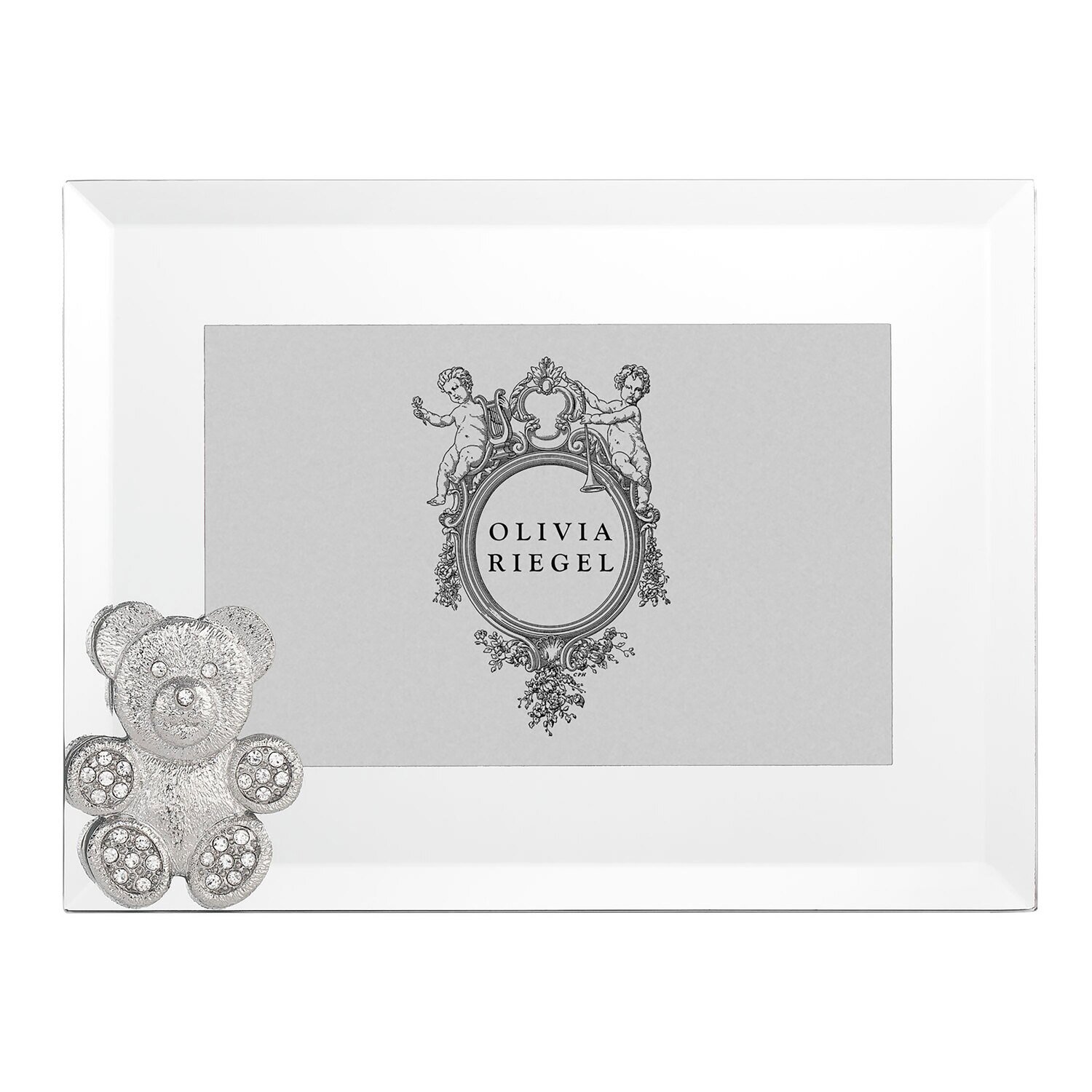 Olivia Riegel Silver Teddy Bear 4 x 6 Inch Picture Frame RT4886