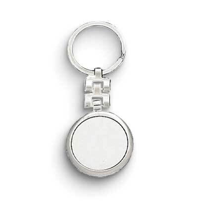 Silver-tone Circle Dangle Key Ring GL8604, MPN: GL8604, 788089051082
