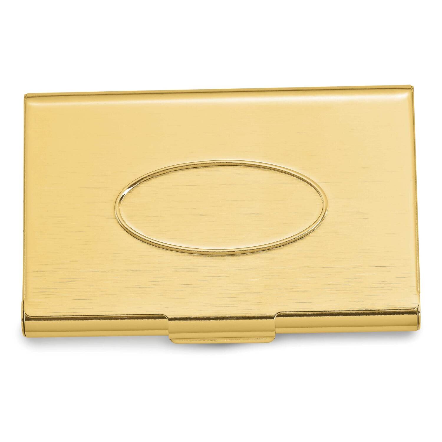 Brass Oval Business Card Case GL8017