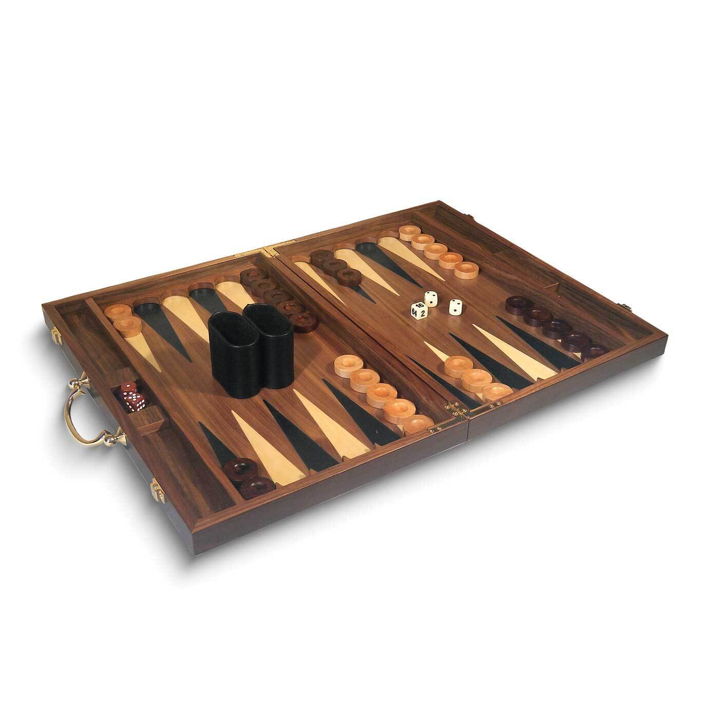 Inlaid Wood Case Backgammon Set GM12720