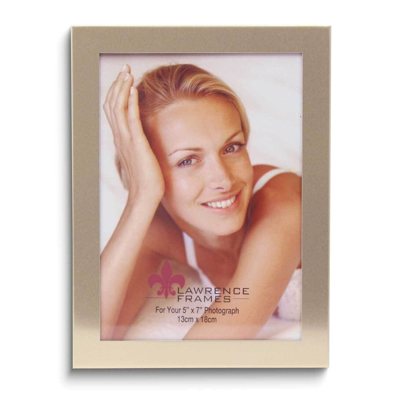 5x7 Brushed Gold Aluminum Picture Frame GM14241
