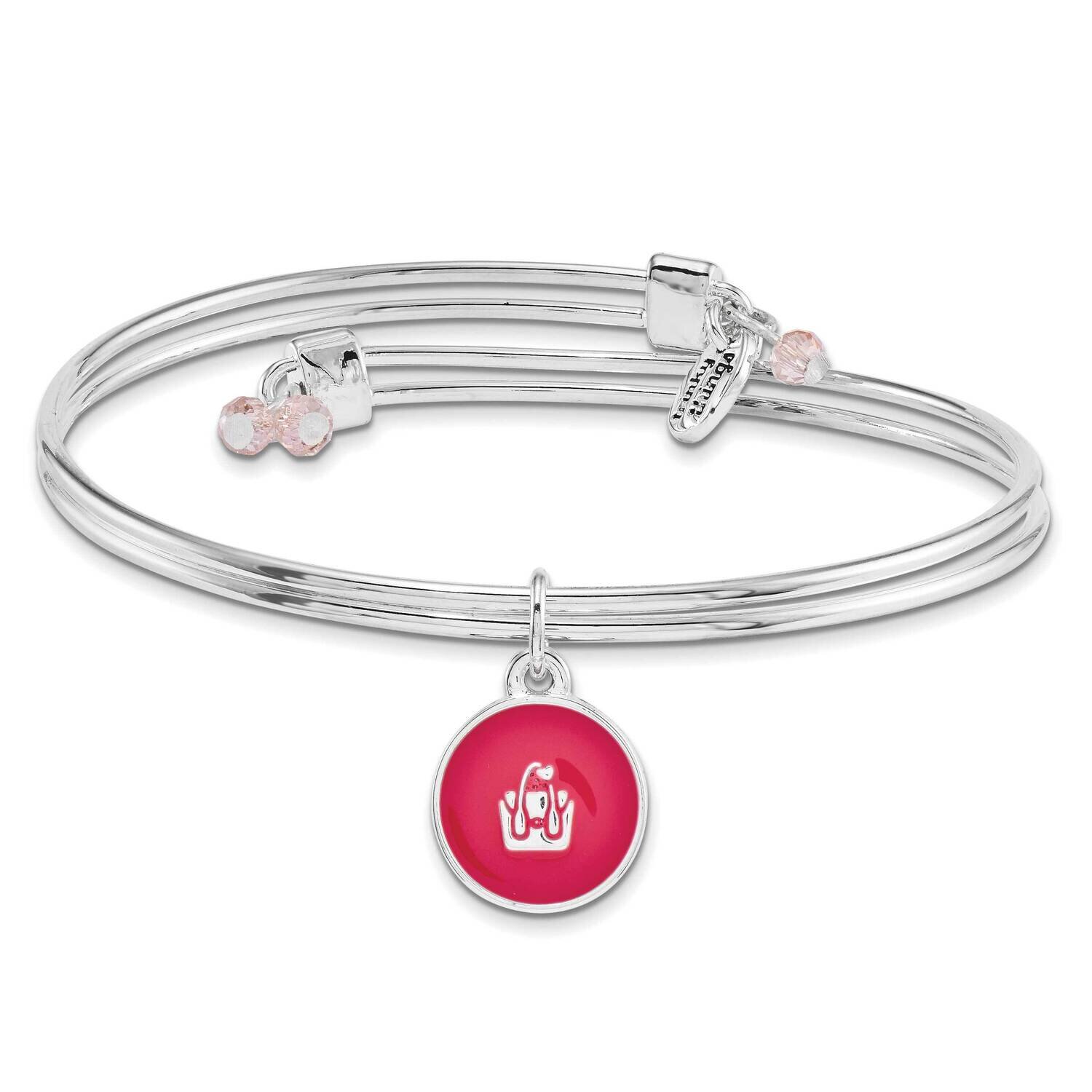 Silver-tone Trinky Things Birthday Happiness Bangle Bracelet/Card GM16069, MPN: GM16069, 8536910069…