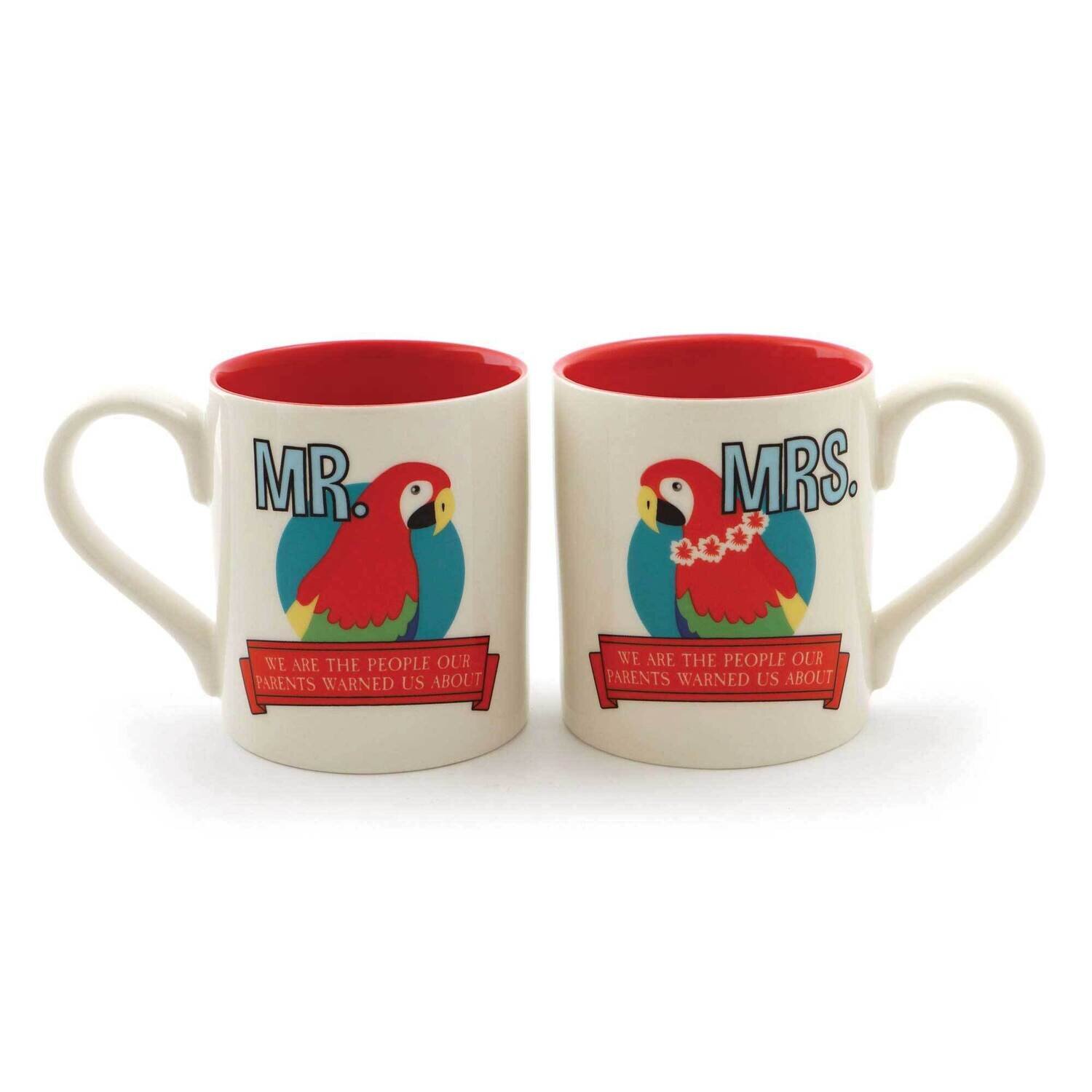 Our Name is Mud Mr. and Mrs. Parrot Head Mug Set GM19632, MPN: GM19632, 45544938846