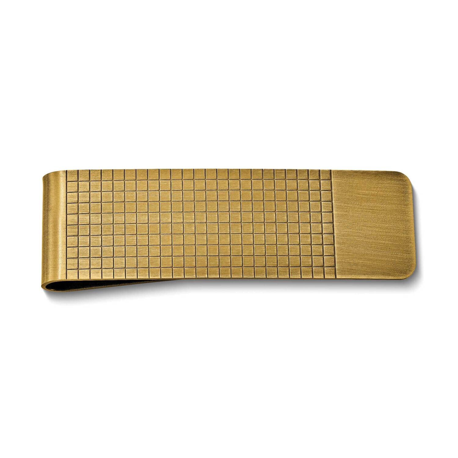 Antique Brass Etched Design Money Clip GM20750, MPN: GM20750, 788089142186