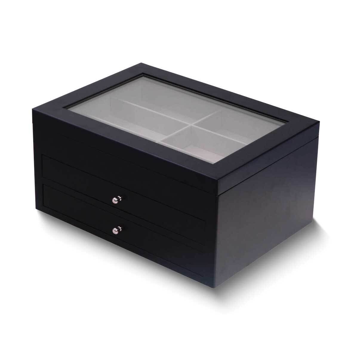 Black Wood 18 Sunglass Storage Box GM24107BK, MPN: GM24107BK, 797140507437