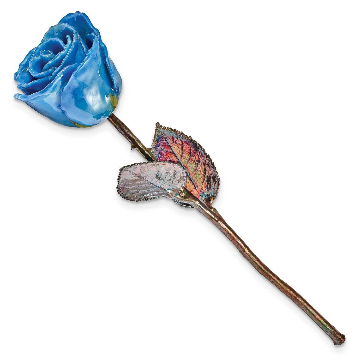 Lacquer Dipped Copper Trim Navy Blue Rose GM23907, MPN: GM23907, 812564024459