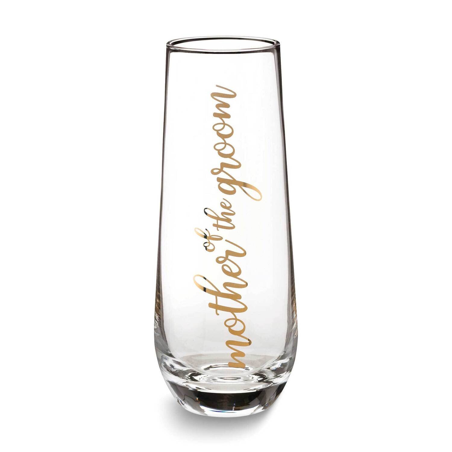 Lillian Rose Mother of Groom Stemless Champagne Toasting Glass GM23944MG