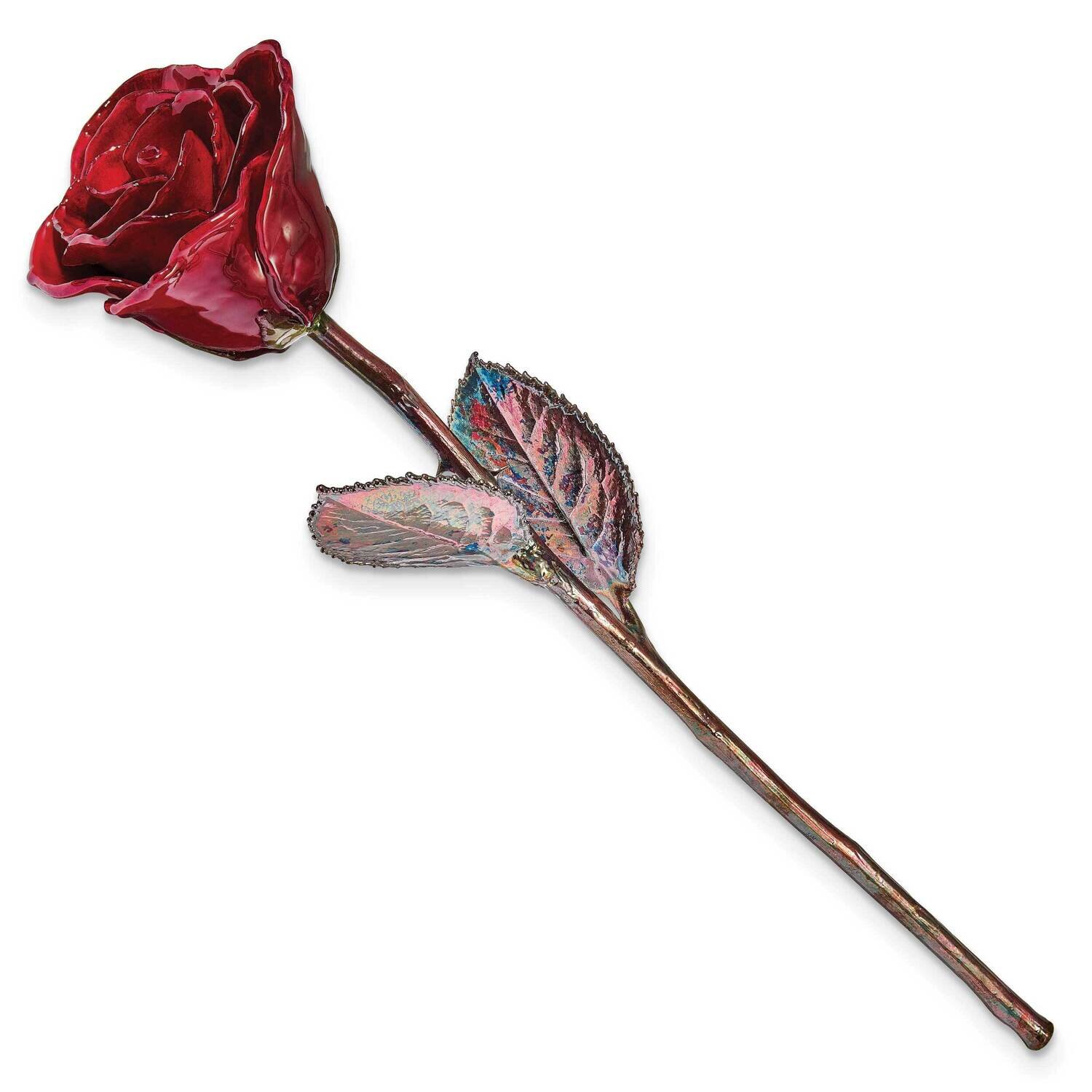 Lacquer Dipped Copper Trim Burgundy Rose GM23902, MPN: GM23902, 812465024411