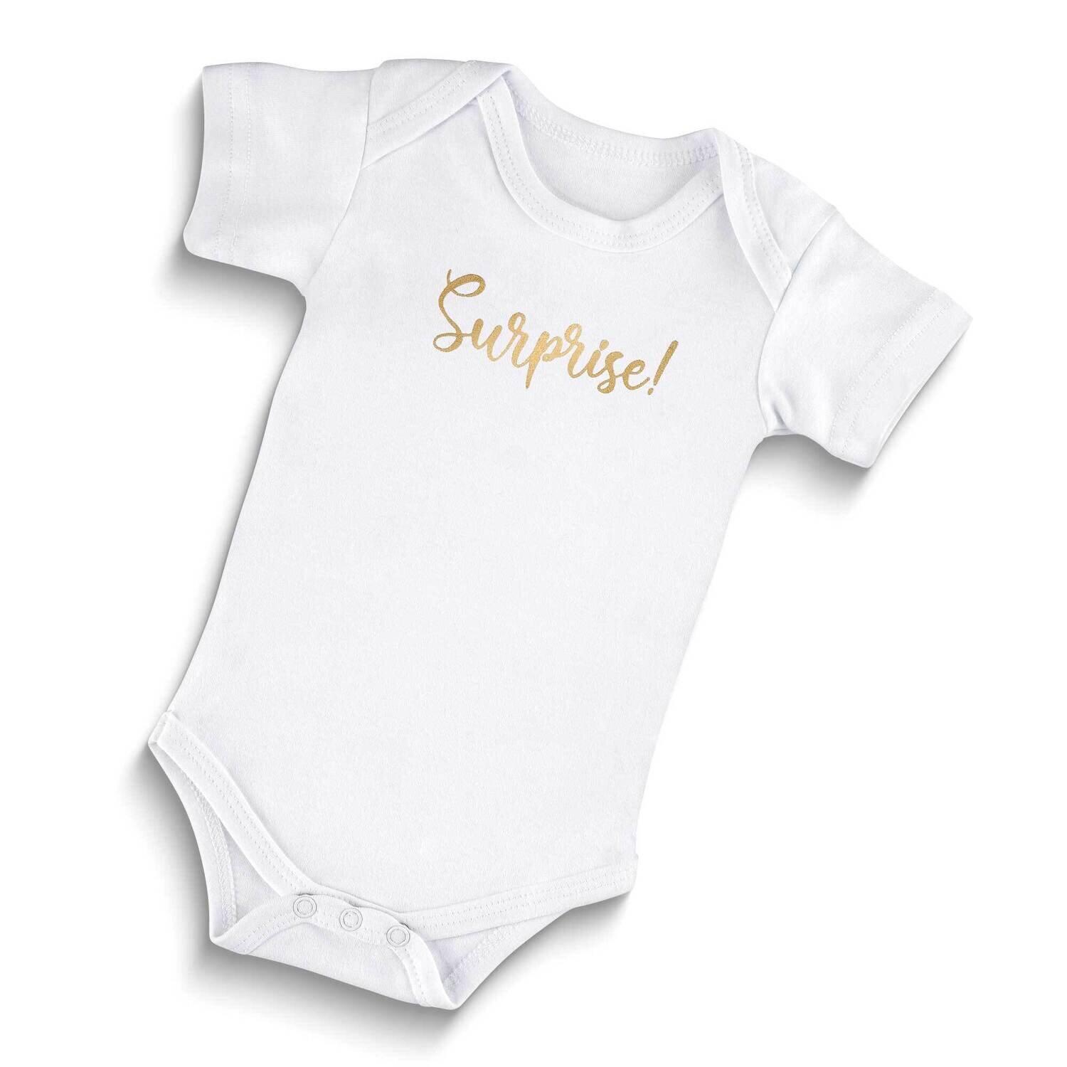 Lillian Rose Surprise? Pregnancy Baby announcement onesie romper GM23971, MPN: GM23971, 710309458869
