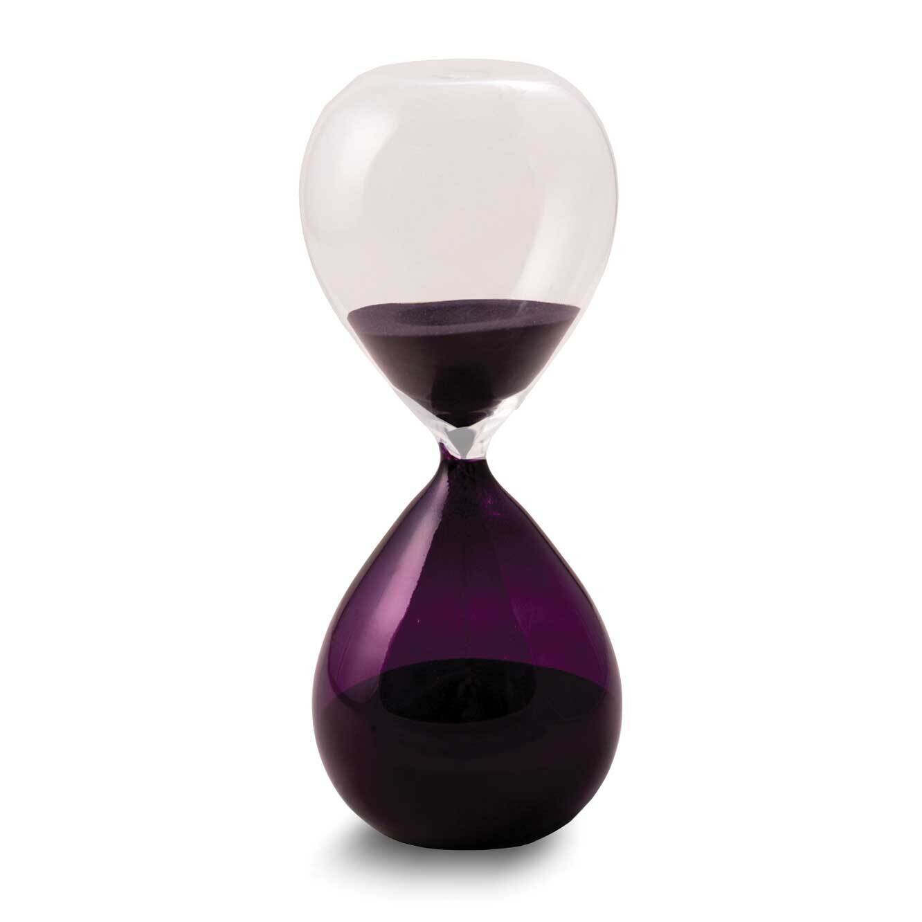 Purple Sand with Hand-blown Glass 60 Minute Sand Timer GM24149PU, MPN: GM24149PU, 797140328414