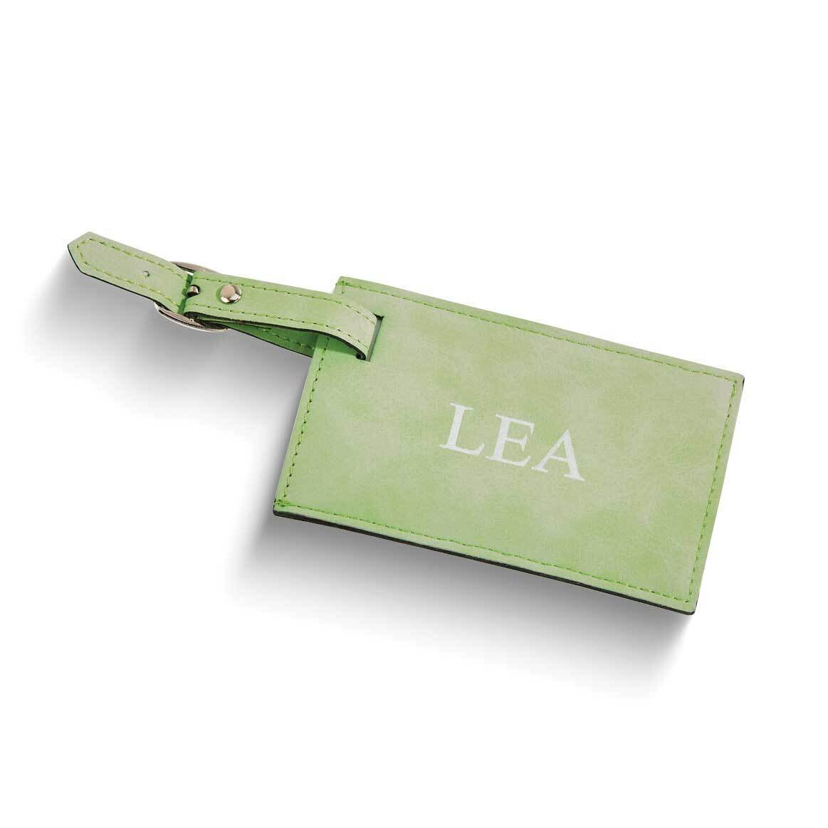 Green Leatherette Luggage Tag GM23979G