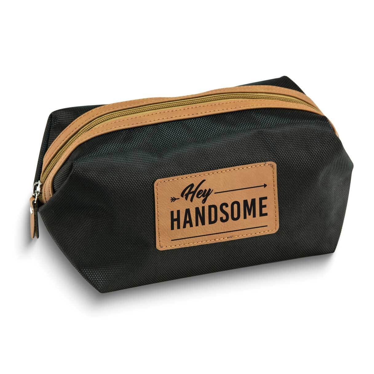 Black Nylon with Brown Accents Hey Handsome Dopp Kit GM24193BR, MPN: GM24193BR, 797140031161