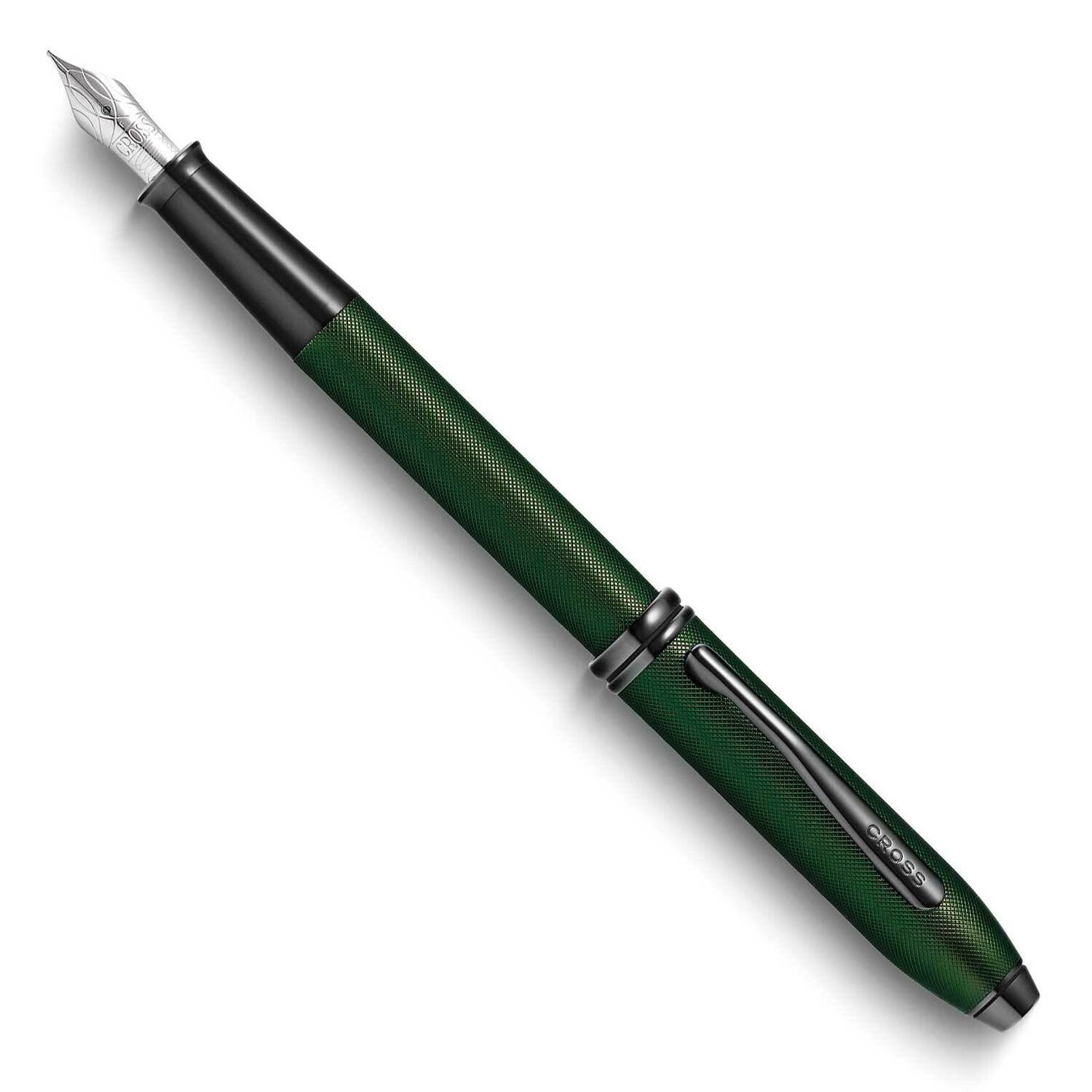 Townsend Matte Green Micro-Knurl Medium Stainless Nib Fountain Pen GM24039