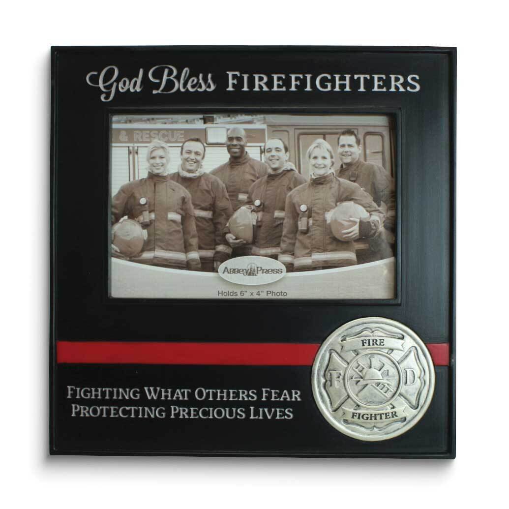 God Bless Fire Fighters Photo Frame GM24244