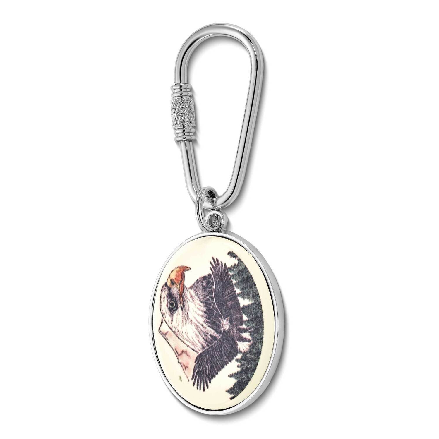 Barlow Designs Color Eagle Portrait Oval Key Chain GM24083, MPN: GM24083, 617414580167