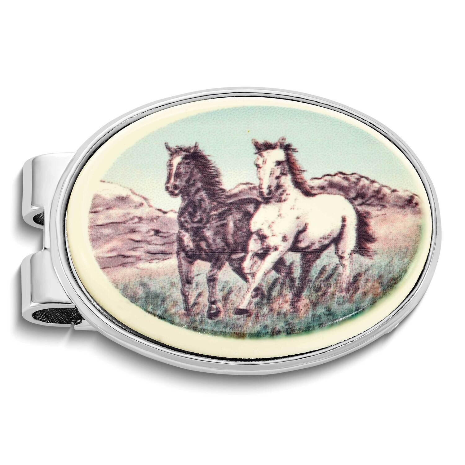 Barlow Designs Color Stallions Oval Money Clip GM24067, MPN: GM24067, 617414639179