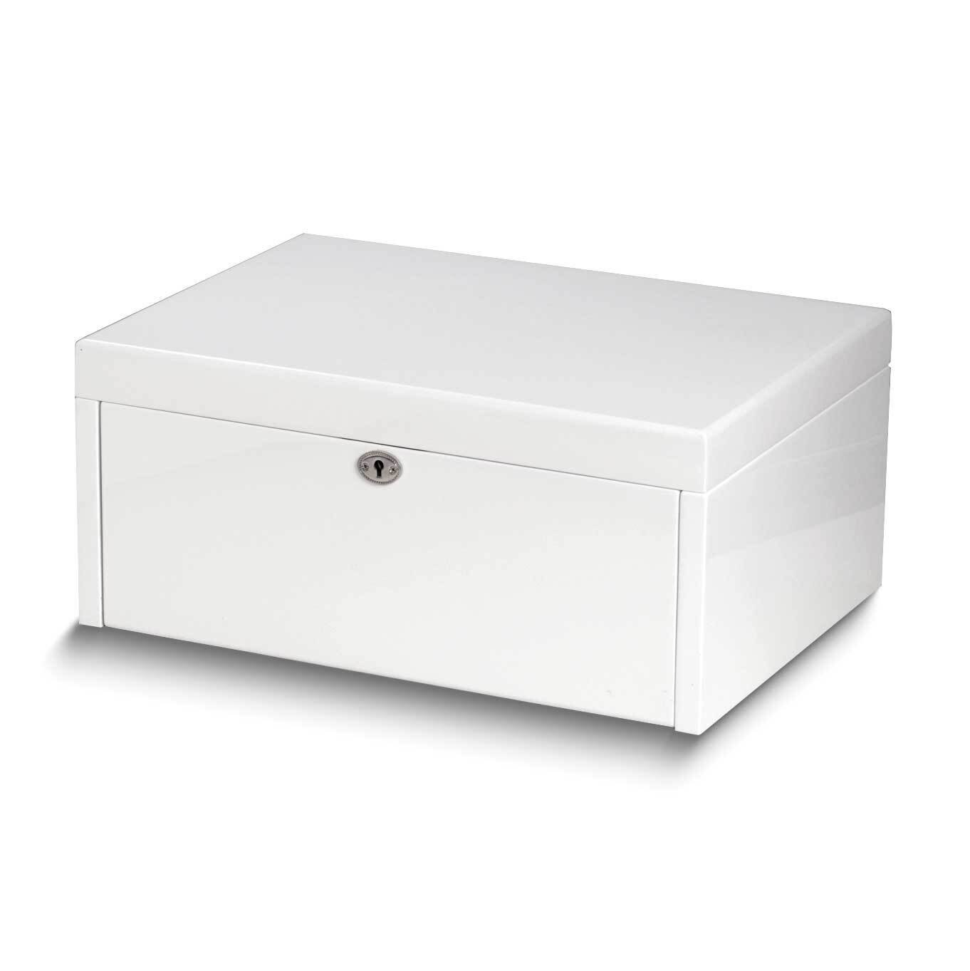 White Lacquered Wood Three Level Jewelry Chest GM24092, MPN: GM24092, 797140576976