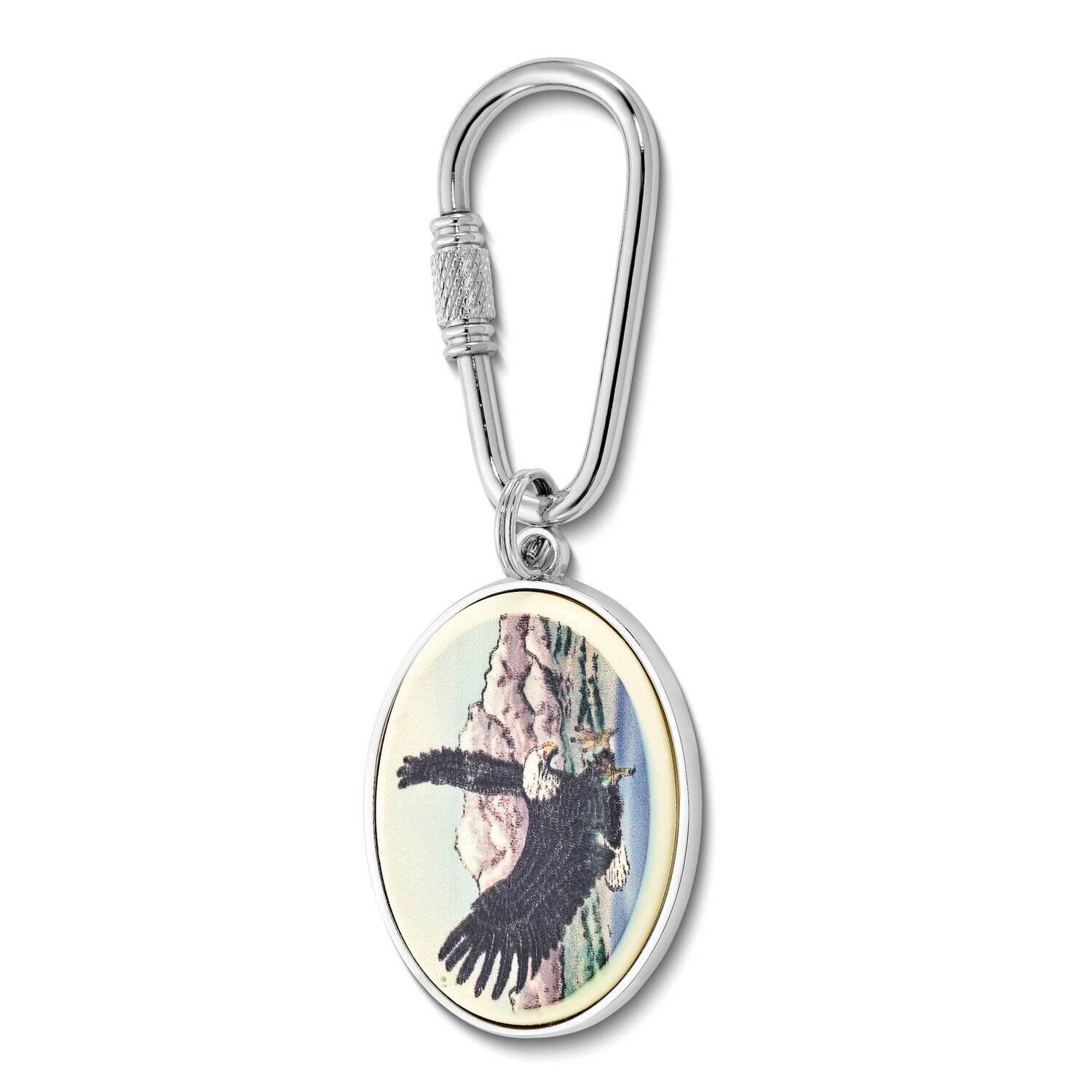 Barlow Designs Color Eagle Landing Oval Key Chain GM24078, MPN: GM24078, 617414633320