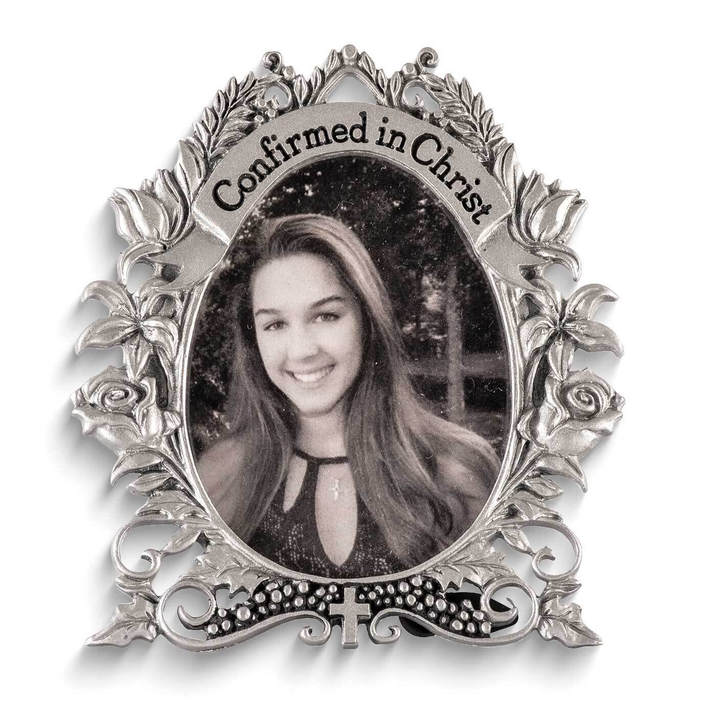 Confirmed In Christ Silver-tone Casted Metal Floral Photo Frame GM24329, MPN: GM24329, 785525302517