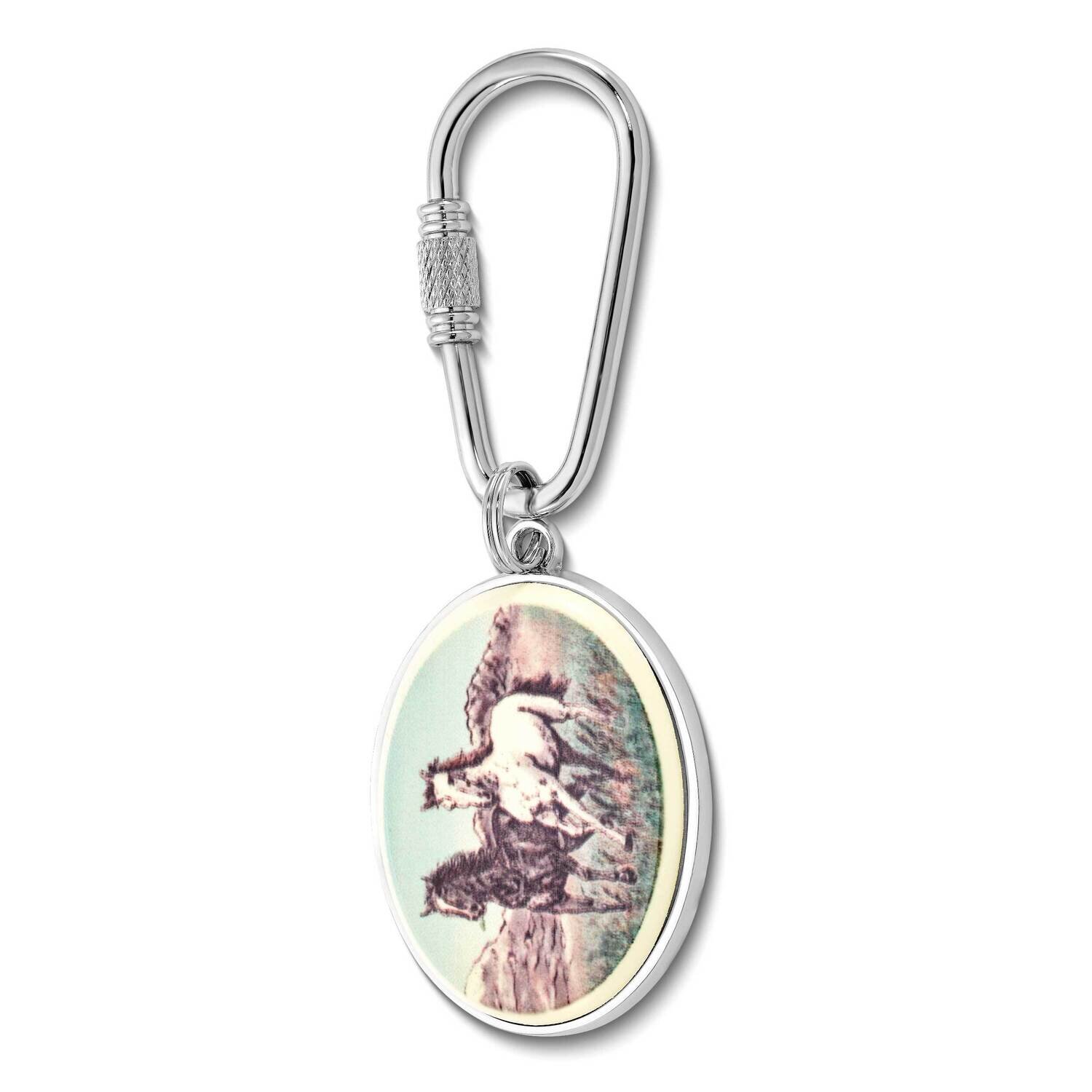 Barlow Designs Color Stallions Oval Key Chain GM24081, MPN: GM24081, 617414633641