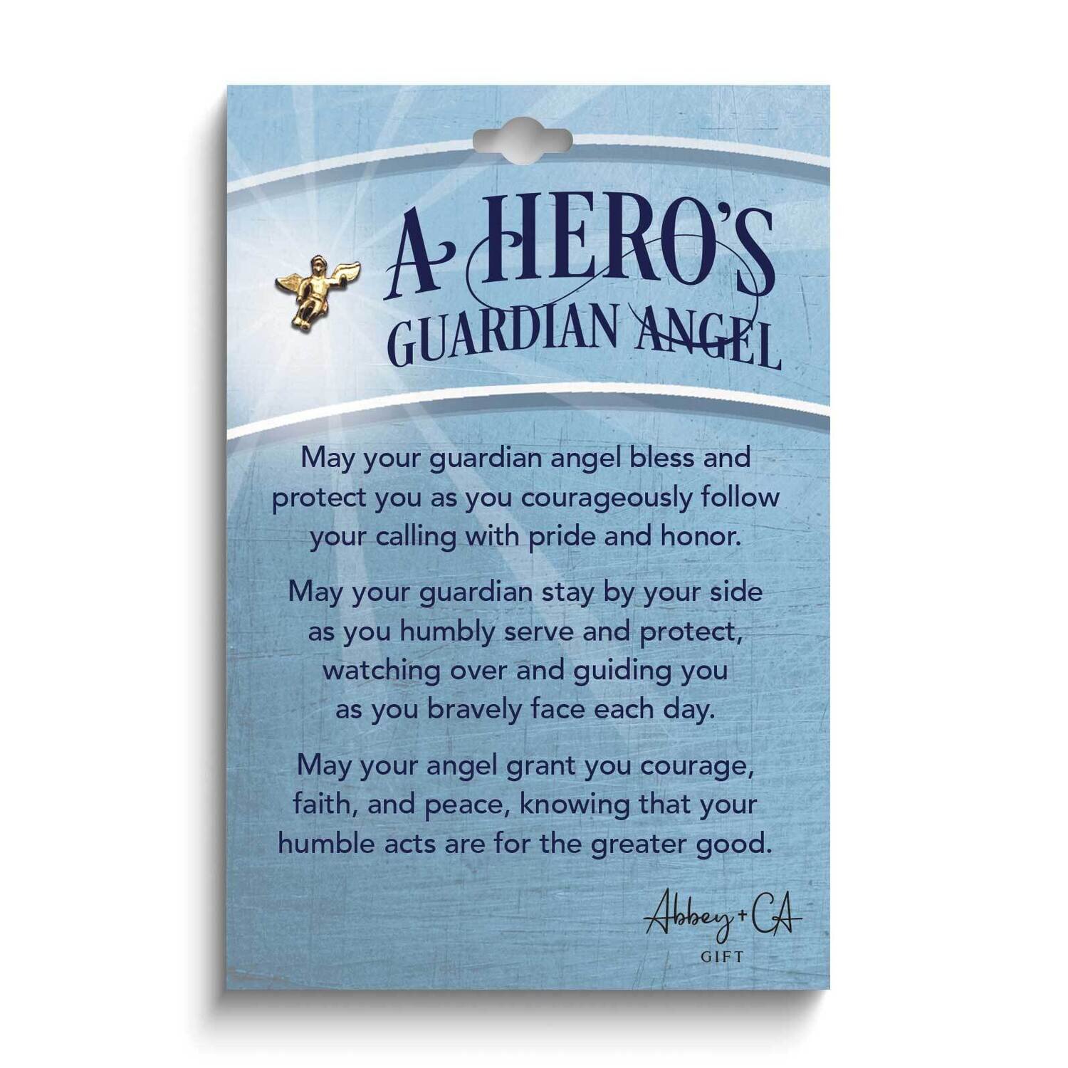 Hero Guardian Angel Gold-plated Lapel Pin on Message Card GM24334, MPN: GM24334, 785525304757
