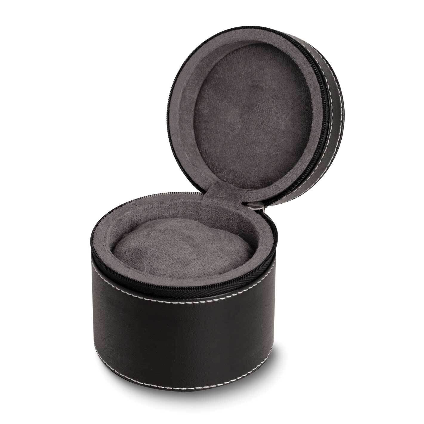 Black Full Grain Leather Single Watch Case GM24100
