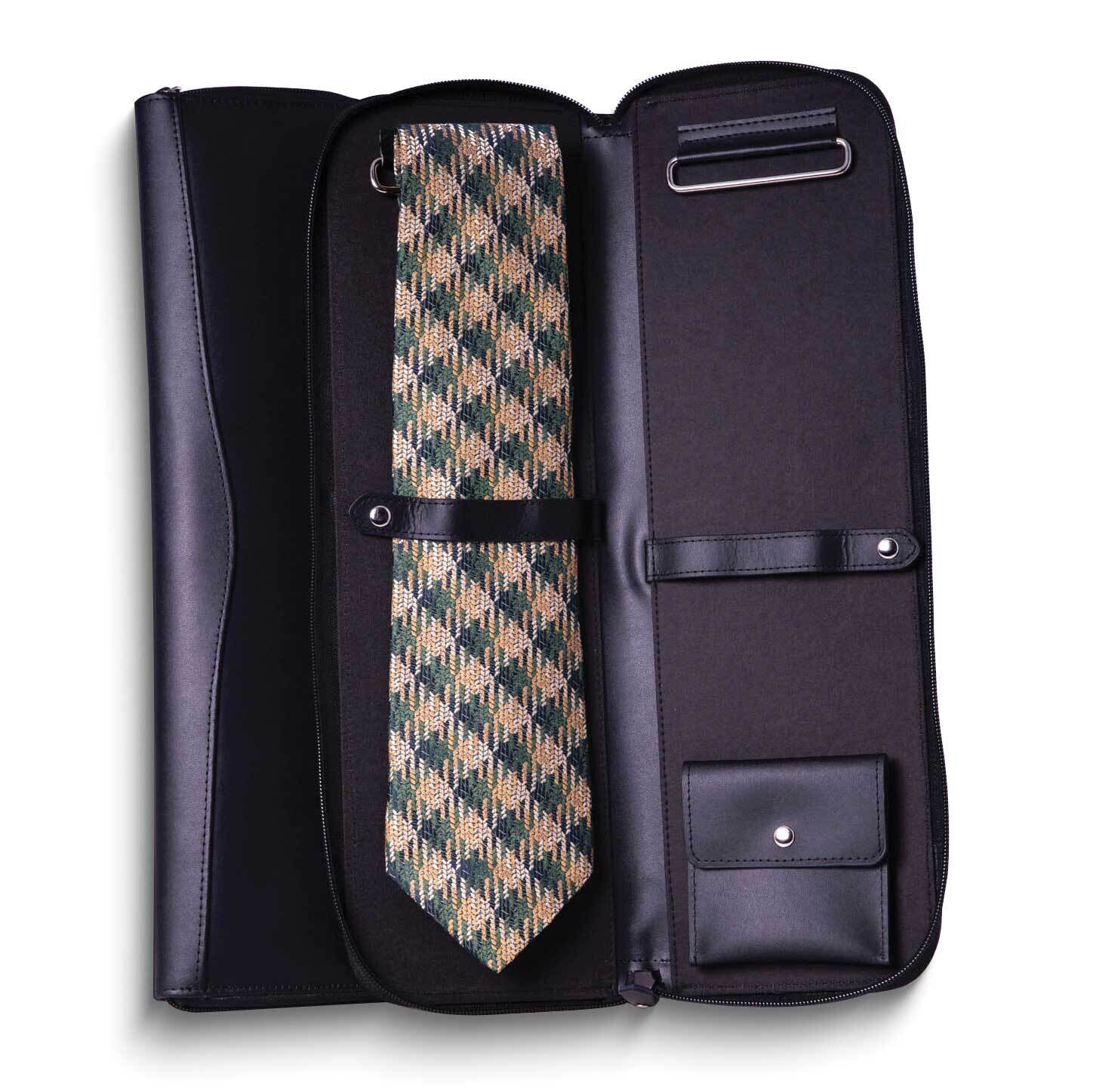 Black Leather with Removable Storage Compartment Travel Tie Case GM24089BK, MPN: GM24089BK, 7971405…