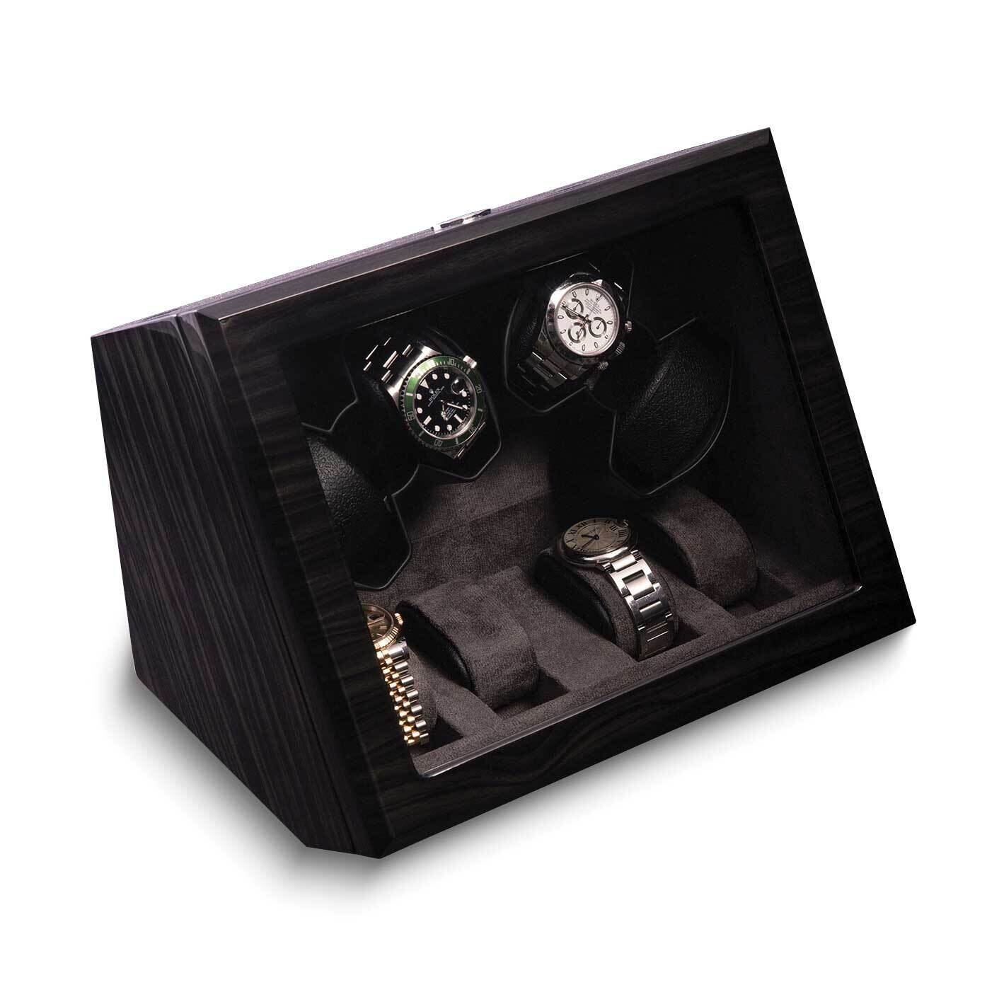 Ash Wood High Lacquer Four Watch Winder and Watch Storage Case GM24105