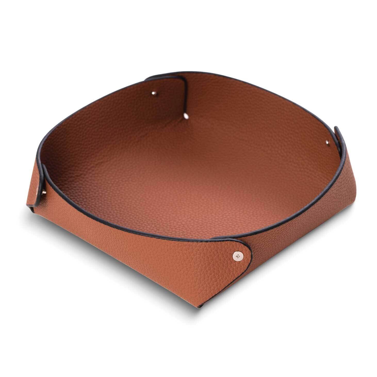 Brown Leather Snap Valet Tray GM24110BR