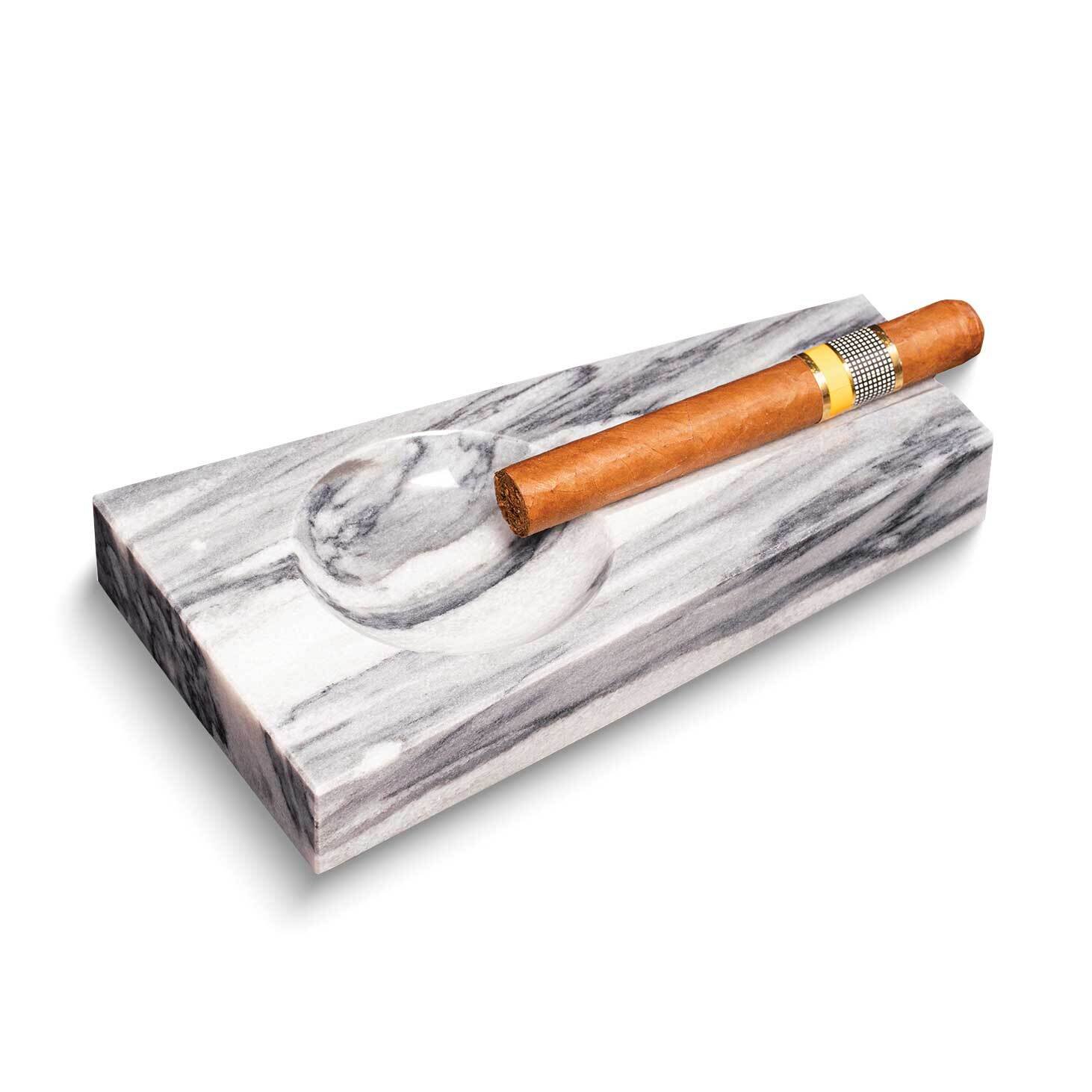 Handcrafted Carrera Grey Marble Single Cigar Ashtray GM24120, MPN: GM24120, 797140583196