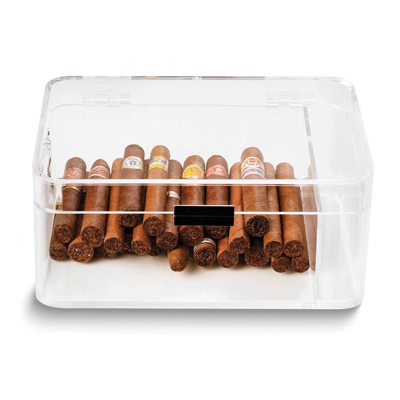Clear Acrylic 60 Cigar with Magnetic Closure Humidor GM24127, MPN: GM24127, 797140584278