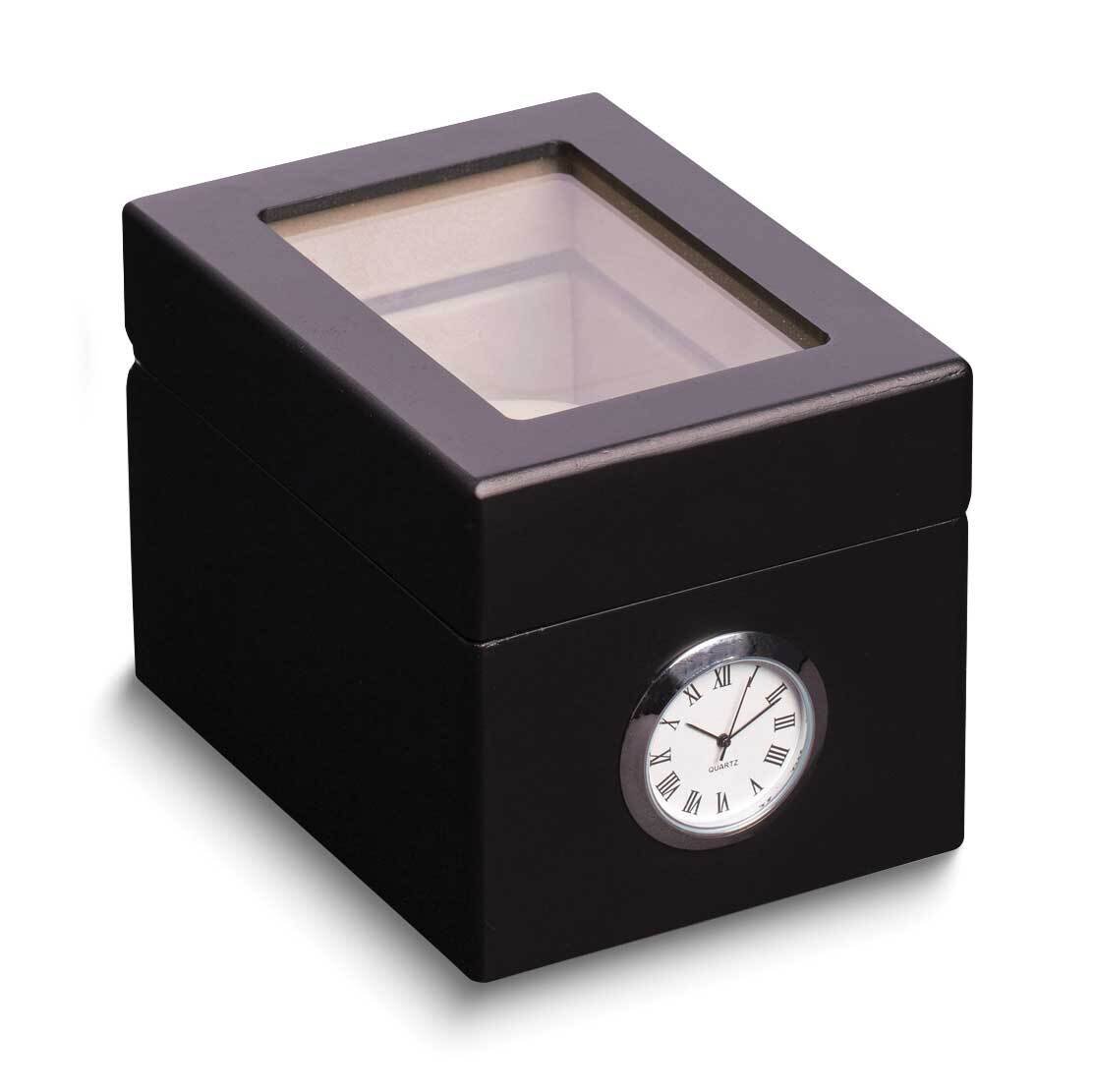 Black Wood with Quartz Movement Clock Single Watch Storage Case GM24139BK