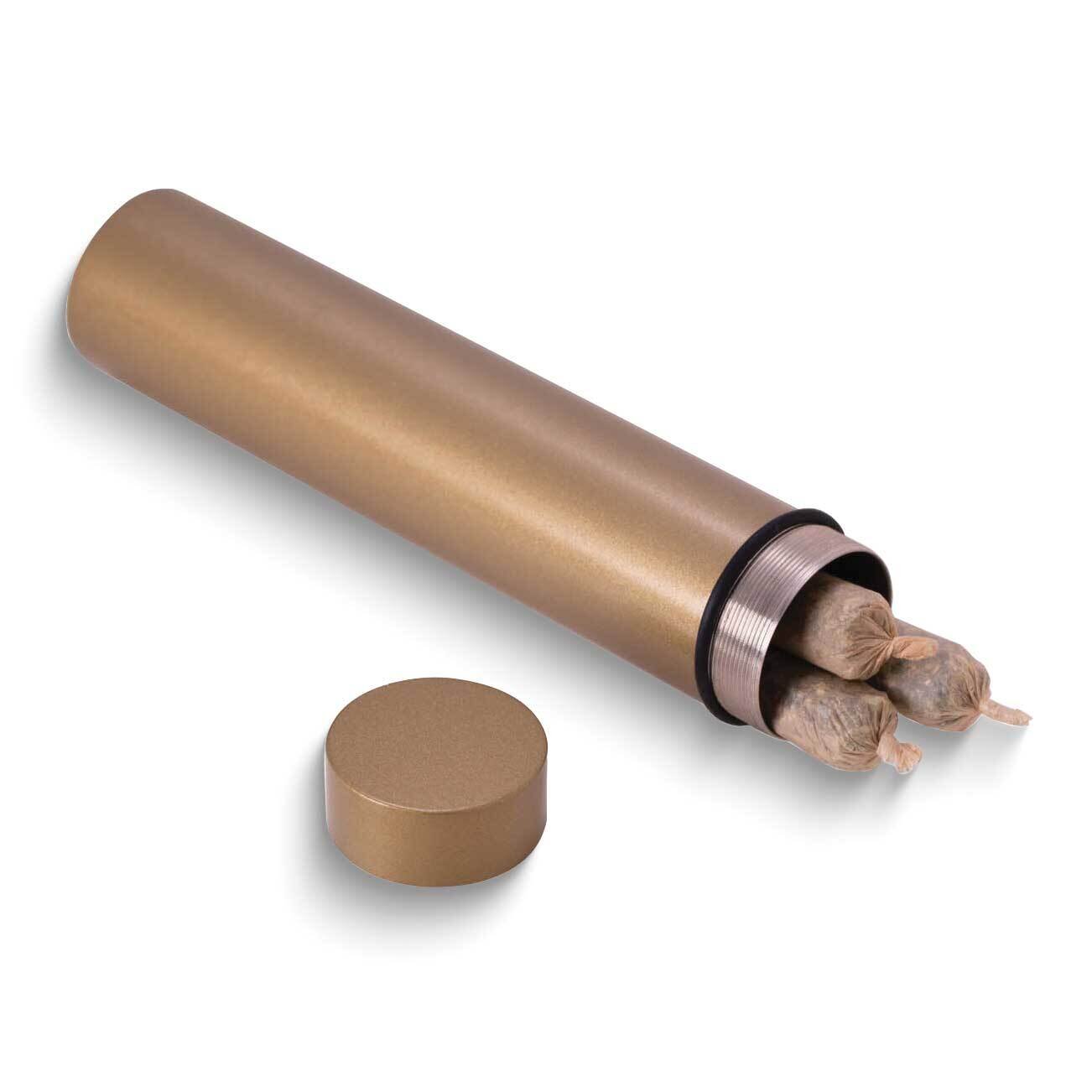 Gold-tone Stainless Steel Doobie Tube Quattro GM24175GT, MPN: GM24175GT, 797140661047