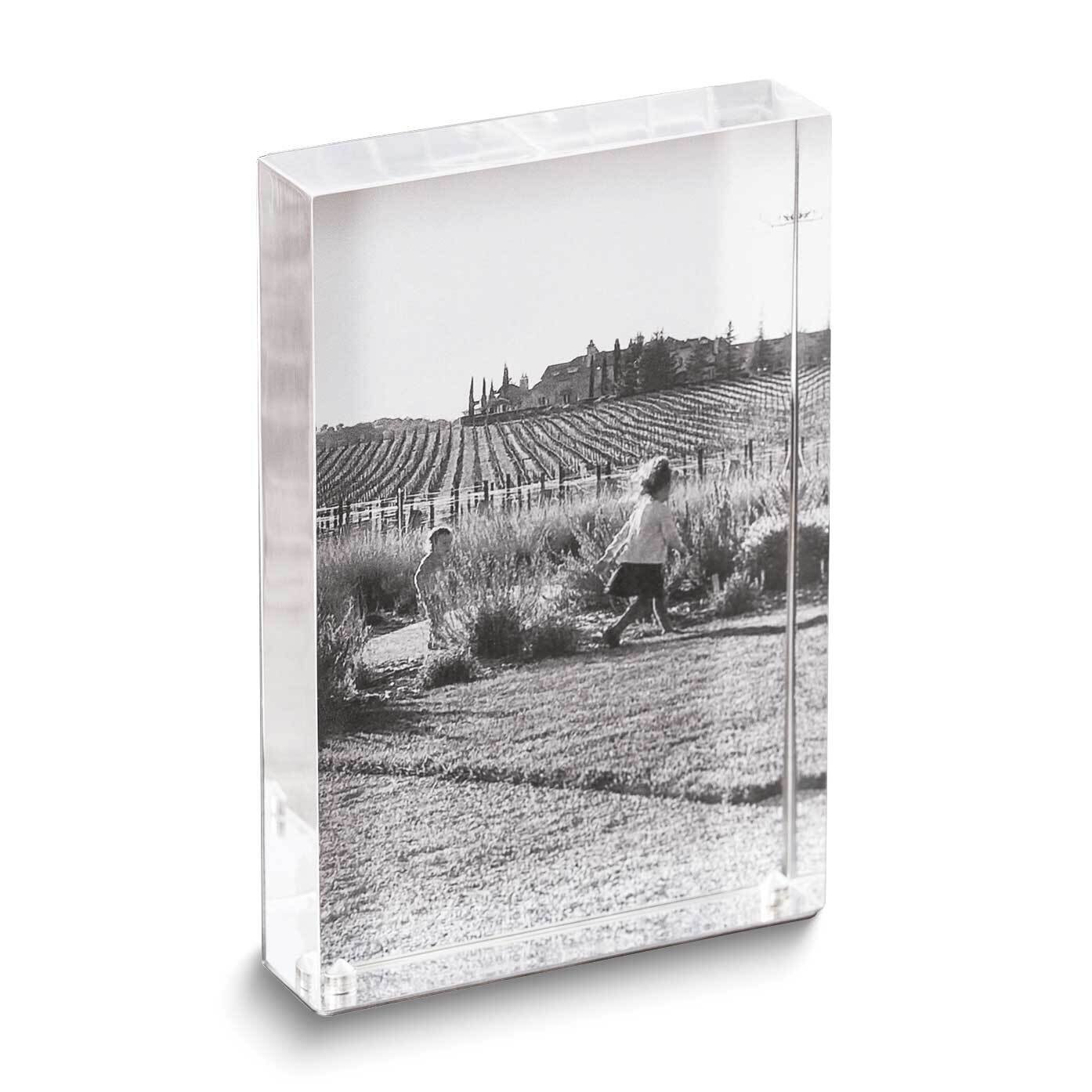 Acrylic and Stainless Steel 4 x 6 Inch Photo Picture Frame GM24182, MPN: GM24182, 797140092049