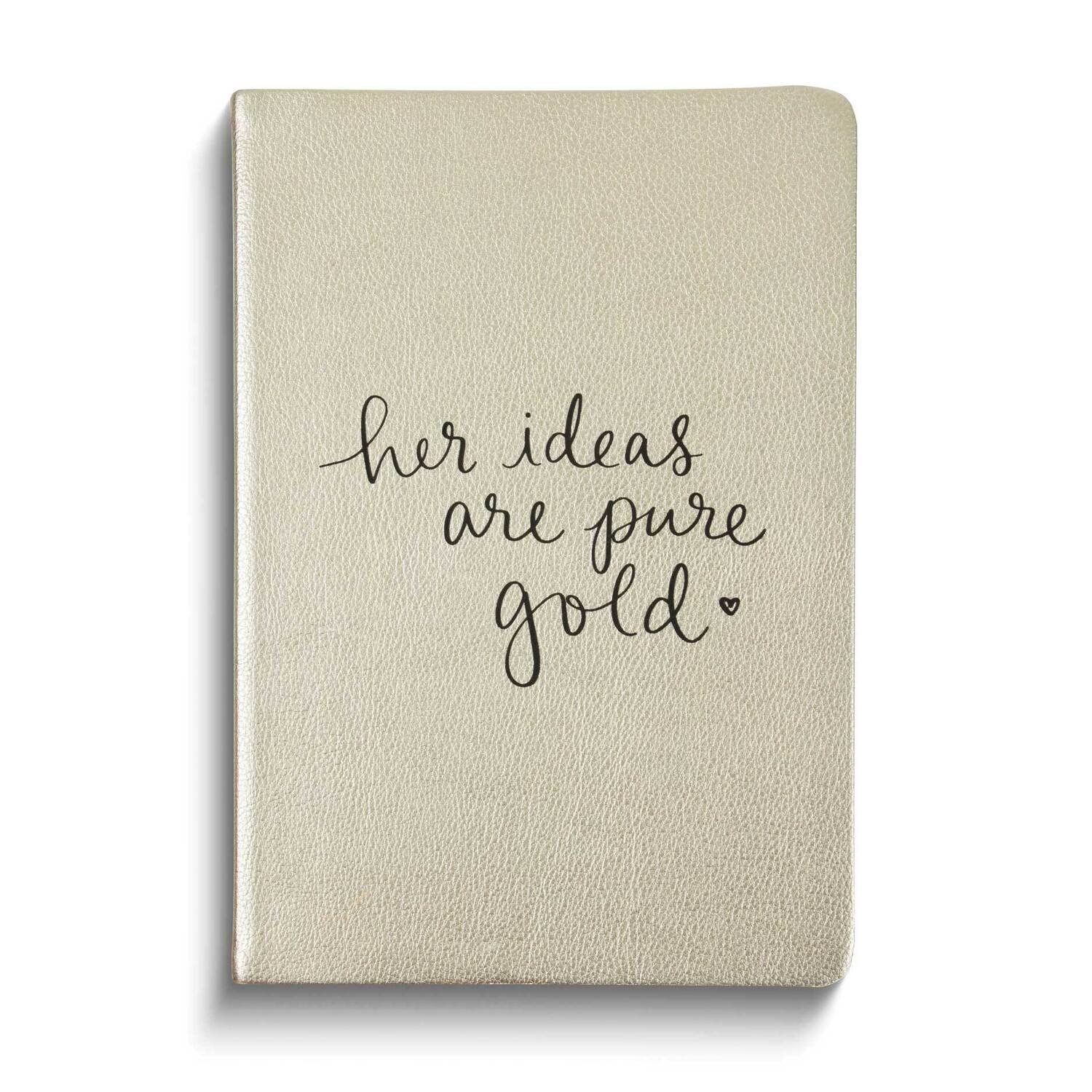 HER IDEAS ARE PURE GOLD 6x8 Inch 256-Page Journal GM24459, MPN: GM24459, 826635186229