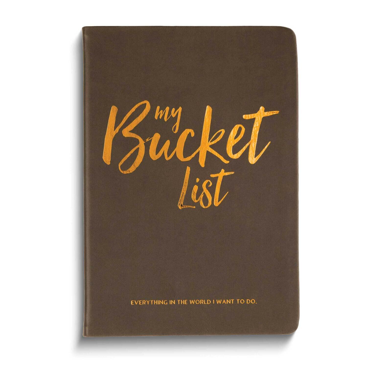 Grey with Copper Foil 6x8 Inch MY BUCKET LIST Guided Journal GM24467