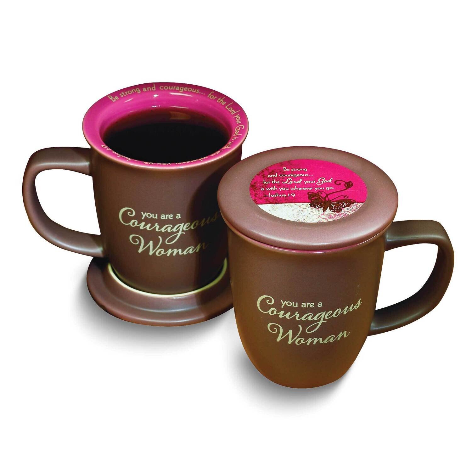 Woman of Courage Brown Butterfly Mug and Coaster Set GM24235, MPN: GM24235, 95177557761