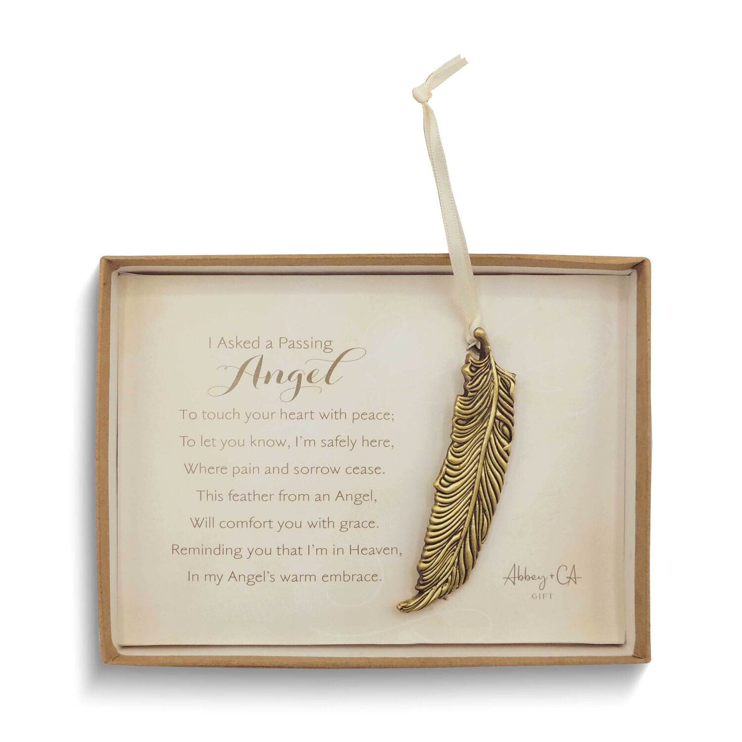 Passing Angel Feather Ornament Gift Boxed GM24273